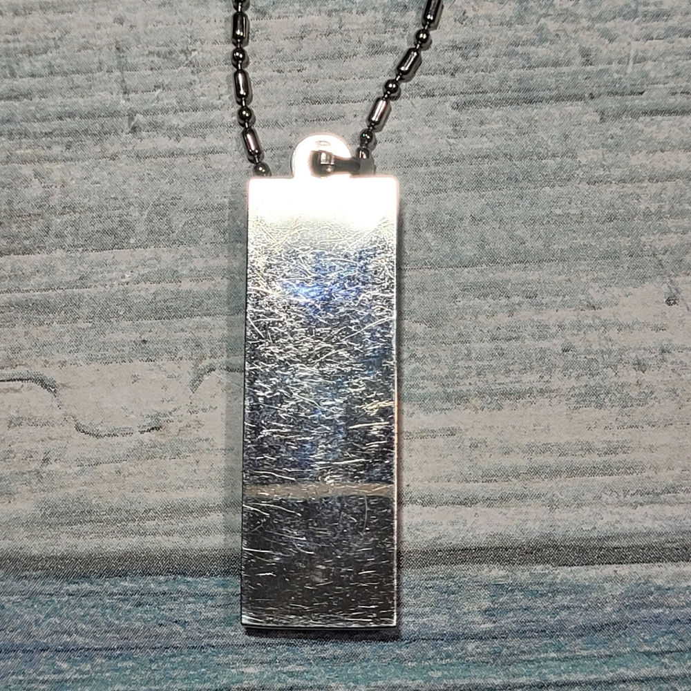 Rectangular Bar Multicolor Rhinestones Necklace. - image 3